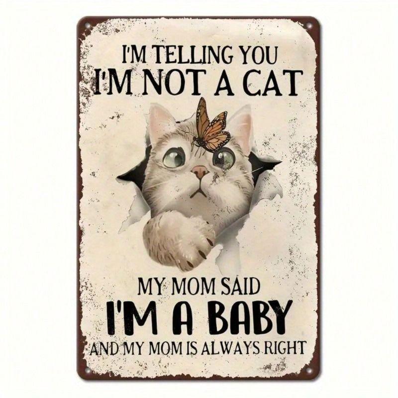 Retro Metal Tin Sign Wall Art Decor for Living Room Bedroom Office