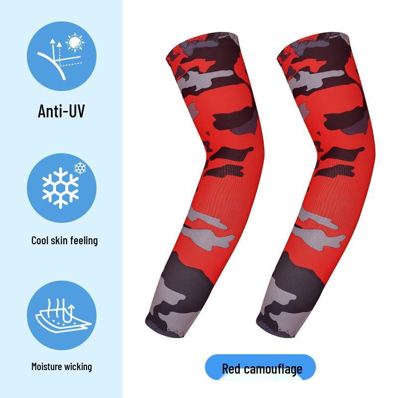 Dünne Anti-Pilling UV-Schutz Radsport-Armlinge für Kinder - Outdoor Eisseide Sonnenschutz-Ärmel