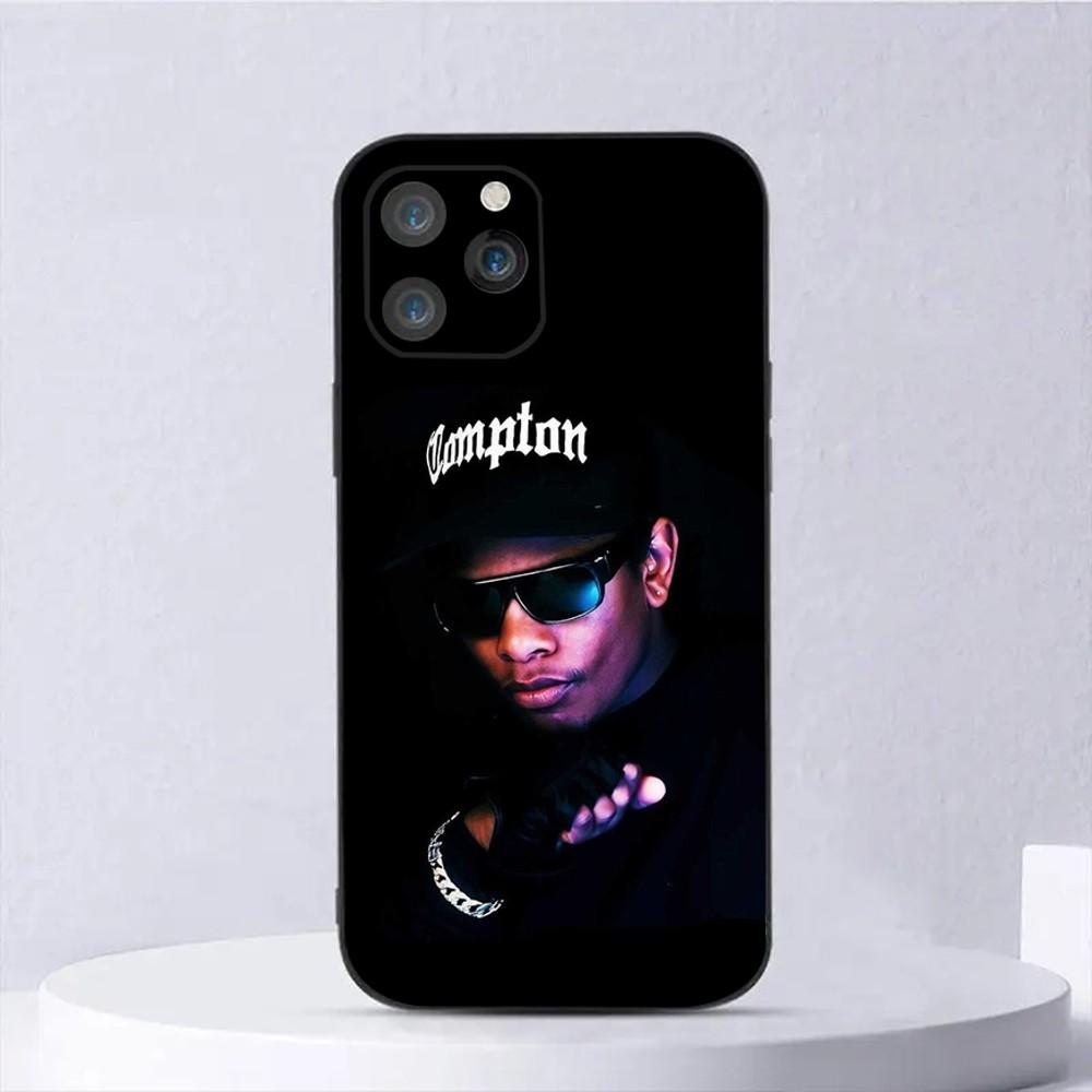 Rapper E-Eazy E Handyhülle Für iPhone15,14,13,12,11,Pro,Max,Plus,Mini,X,XS,XR,8,7,6,S,Plus,SE Weiche Schwarze Hülle
