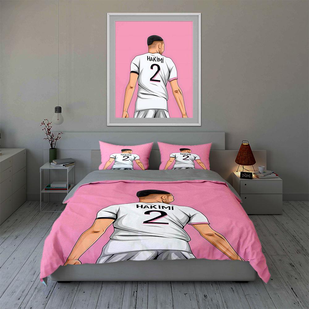 Footballer with jersey. Bedding sets Duvet cover sets Duvet covers Pillowcases(1 * Duvet Cover 2 * Pillowcases, without duvet insert)
