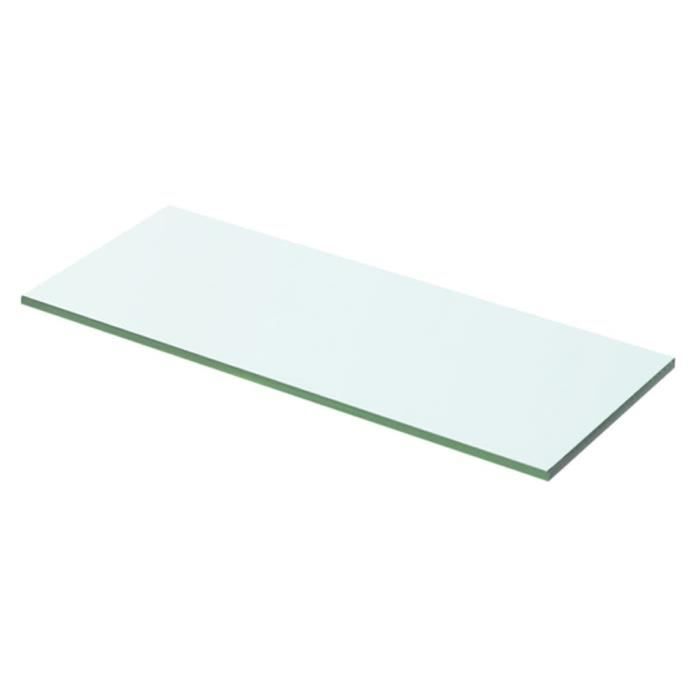 VidaXL Panneaux d'étagère 2 pcs Verre Transparent 50 x 15 cm