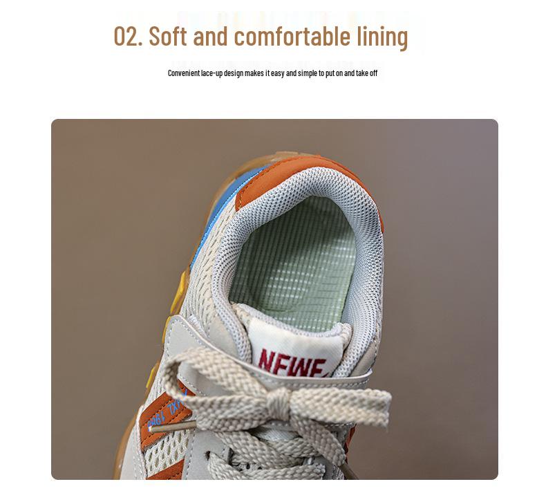 Kids' Korean Style Breathable Mesh Sneakers - Boys' & Girls' Casual Cortez Shoes for Spring & Autumn 2026