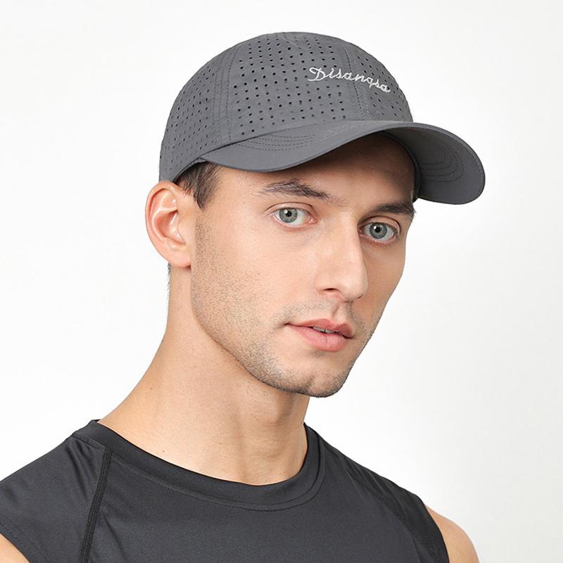 Summer Breathable Baseball Cap Men Sunscreen Sun Hat Embroidered Letter Quick-Drying Cap