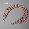 Women Clutch Shoulder Purse Chain DIY New Fashion Woman Handbag Accessory Chain Black Pink Detachable Resin Blue Luxury Strap