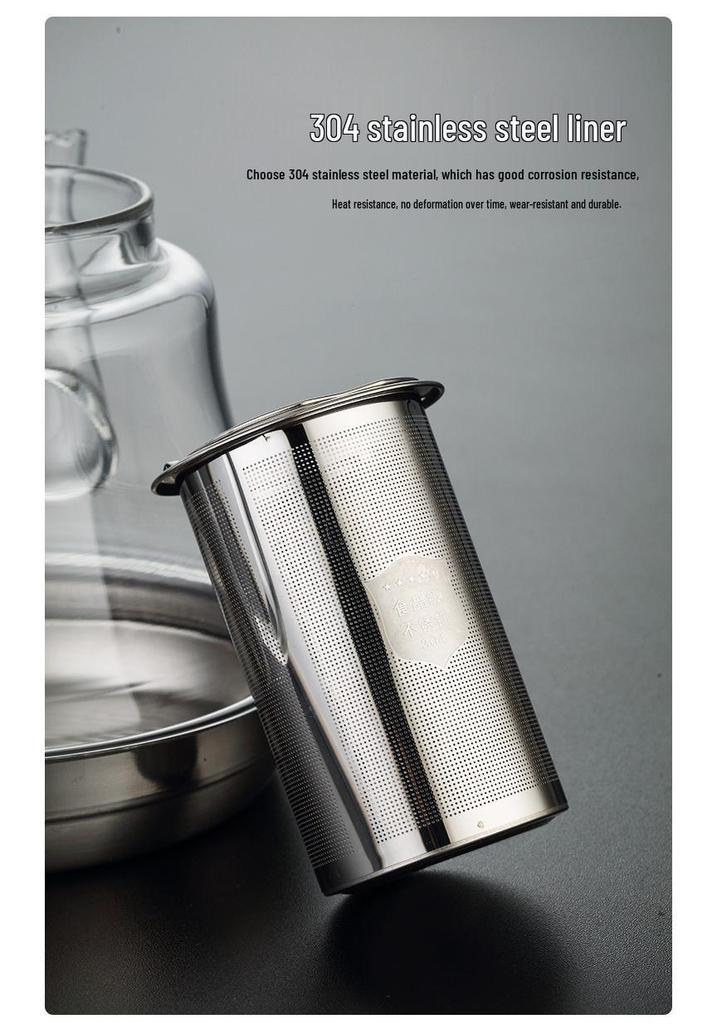 Heat-Resistant Glass Teapot: Induction Cooktop-Ready Kettle for Boiling Water and Brewing Tea