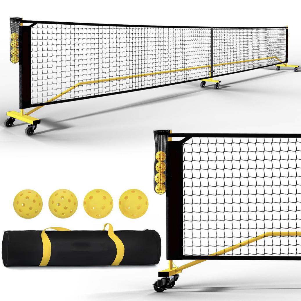 6.7m Portable Indoor/Outdoor Pickleball Net with Wheels Net