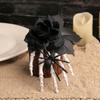 Black Rose Side Clip Spider Hand Funny Hairpin Headdress