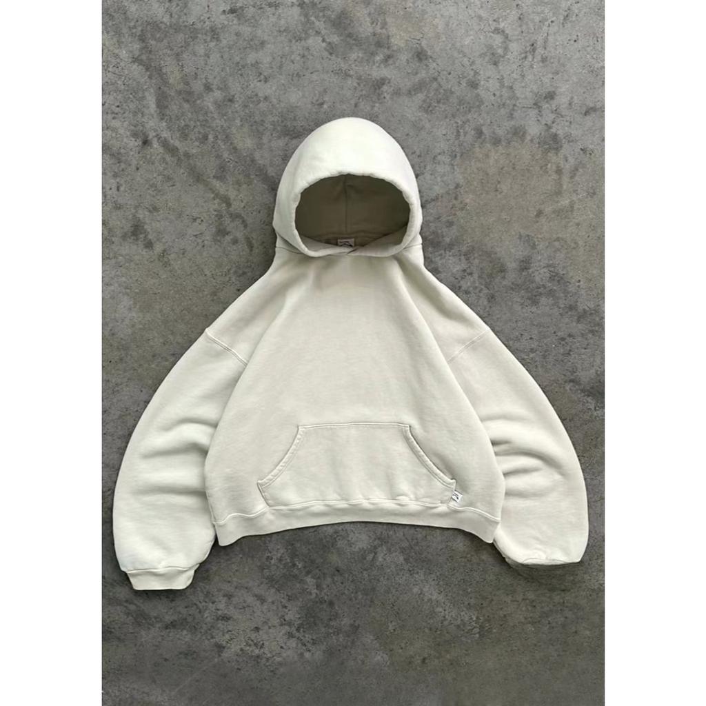 ZYLLO European and American Fashion Loose Hooded Solid Color Street Sports Top