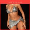 Womens Sexy Strapless Bikini Set With Polyester Fabric For Water Sports
