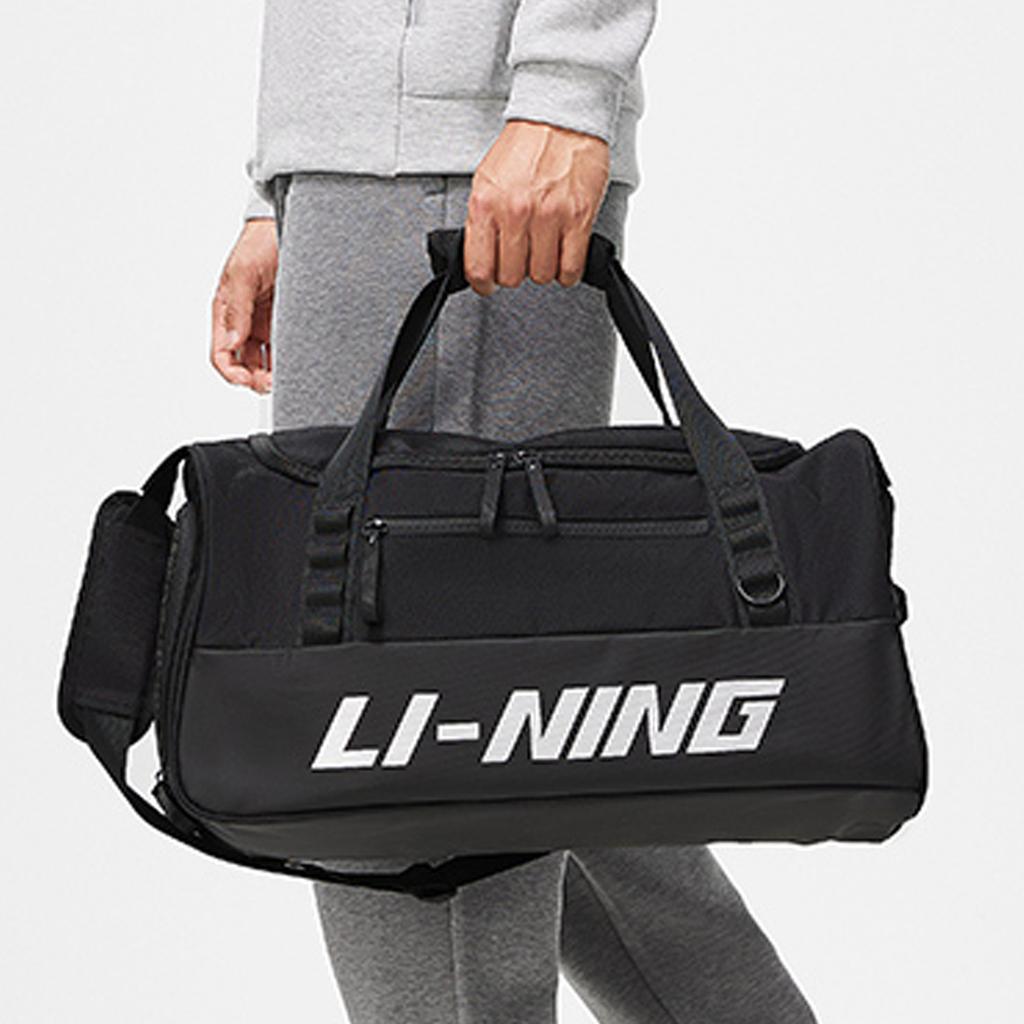 Li Ning Polyester Sports Handbag Regular Unisex Black ABLT003-1
