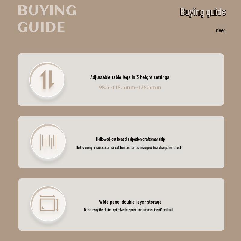 Verstellbarer Metall-Schreibtisch-Monitorständer mit Stauraum