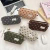 Winter Plush Small Love Pencil Case Student Pencil Pouch Large Capacity Stationery Organizer Soft Makeup Bag Travel Toiletry Bag