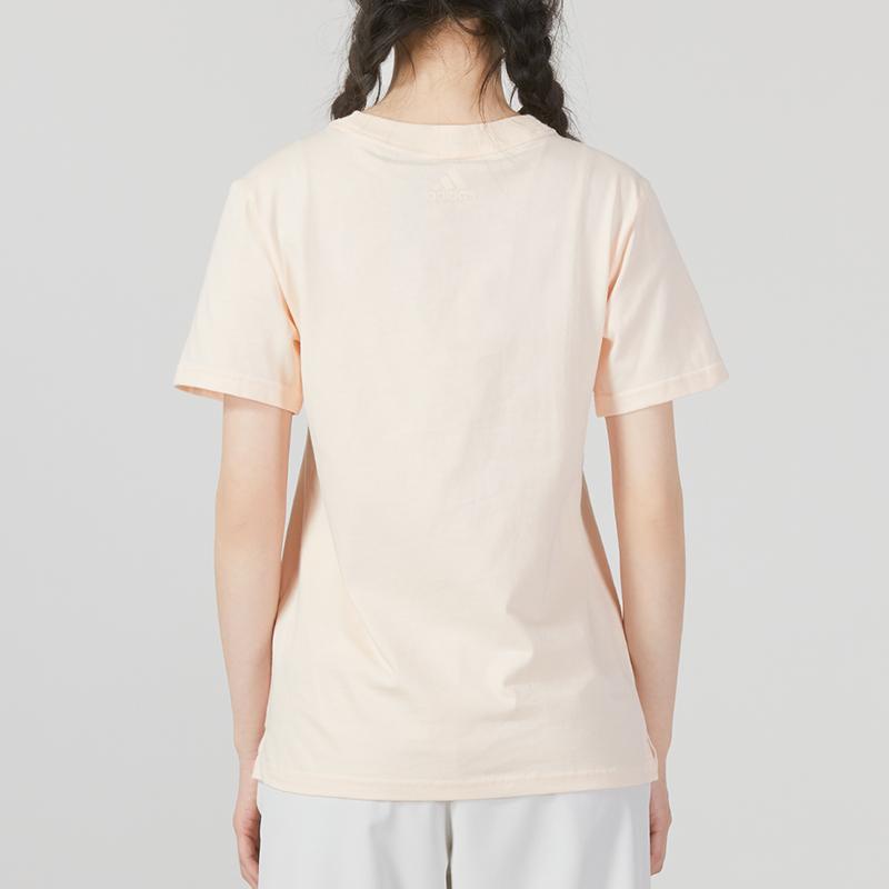 New Adidas T Shirt Women's Orange Pink HY2847