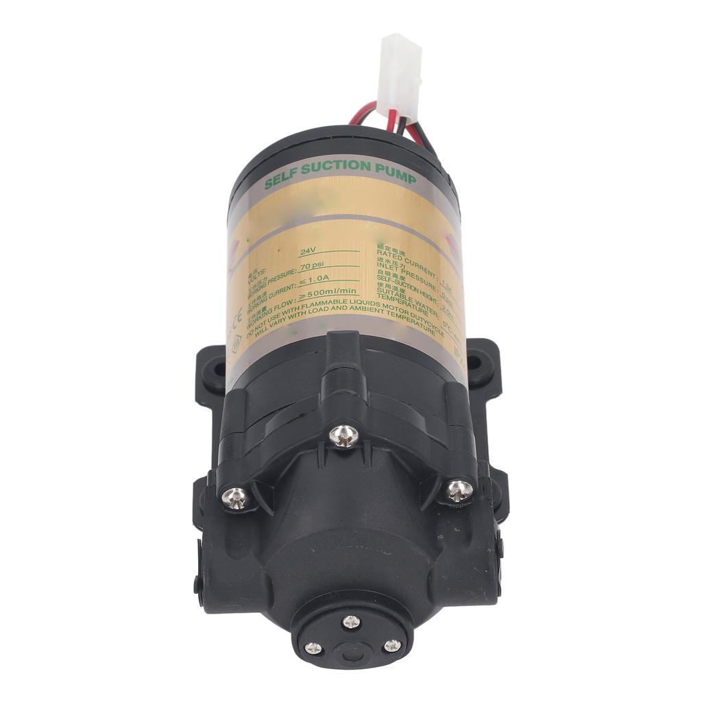 Water Purifier Booster Pump Mute Self Priming Automatic Step Up Water Pump for RVs Campers 24V