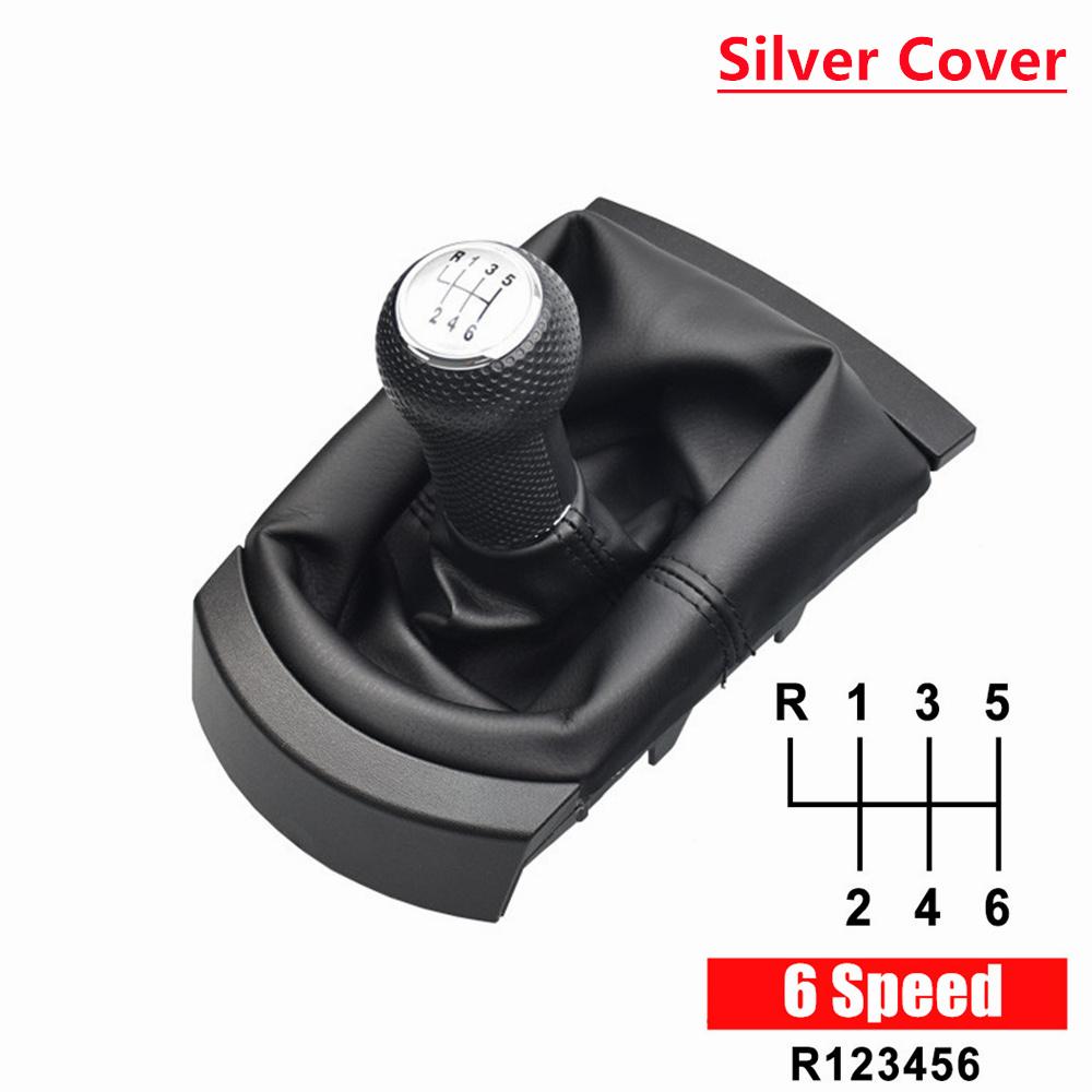 For Seat Ibiza 2002 2003 2004 2005 2006 2007 2008 2009 2010 Car-Styling New 5 6 Speed Gear Stick Shift Knob With PU Leather Boot