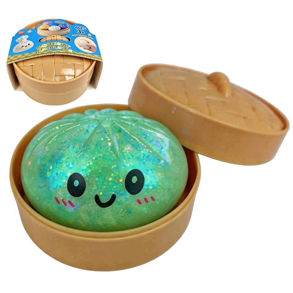 Glitter Squishies Dumpling Flash Dumpling Pressure Ball Slow Rebound Soft Pinch Decompression Office Decorat Birthday Gifts