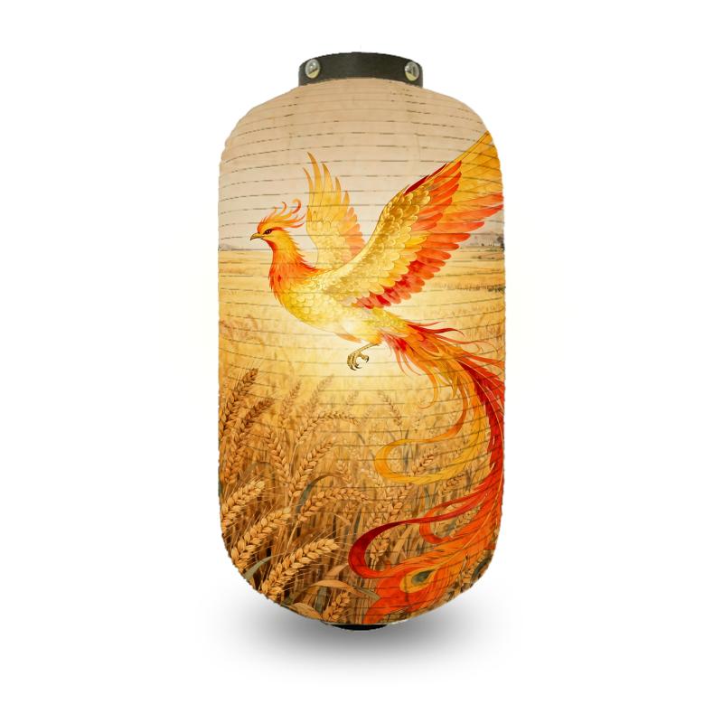 

25x50cm Lucky Phoenix Ukiyo-e Lantern Retro Japanese Style Lantern Restaurant Pub Izakaya Decor Lantern Bistro Ramen Shop Decor 20x35cm