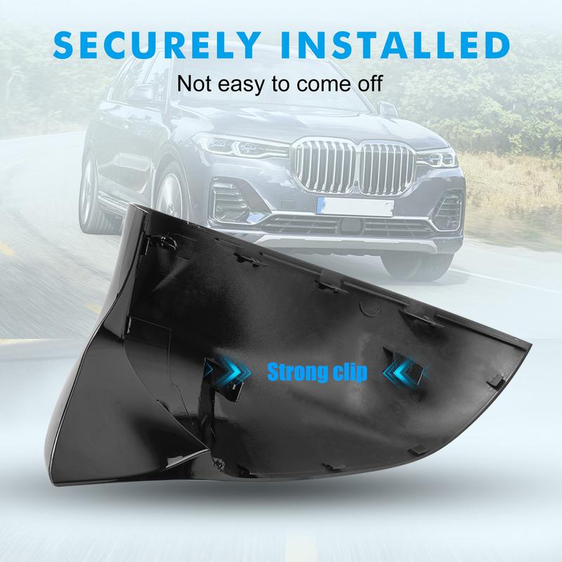 M-Style Rearview Mirror Covers for BMW F25 LCI X3/F26 X4/F15 X5/F16 X6 2014 2015 2016 2017 2018