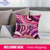 Federa Cuscino Moda E-Ee-Emilio Logo P-Pucci Tessuto Peluche Morbido Stampa Double Face Copricuscino Divano Copricuscini