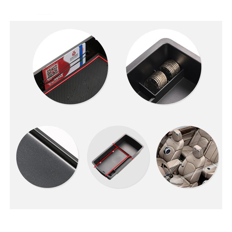 Bilförvaringslåda För Volvo S60 Tillbehör V60 2011~2018 2015 2016 2017 Bil Mittarmstöd Förvaringsväska Organizer Tillbehör Mittarmstödslåda