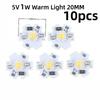 5/10Pcs 16Mm 20Mm Led Lamp Boards 1W 3W Single Color 5V 12V Warm Neutral White Spotlights Downlights Sunset Lights