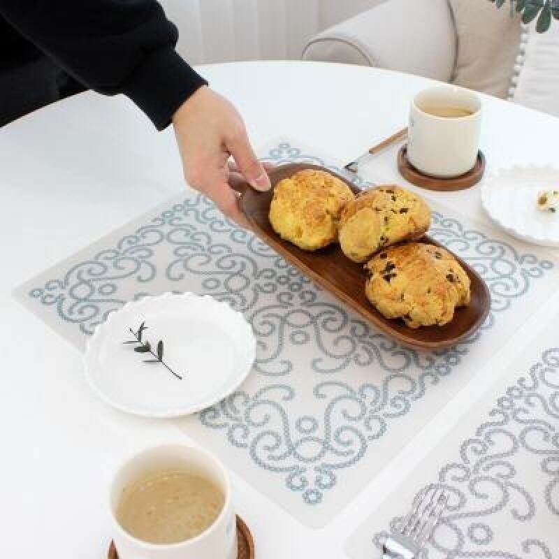 Cl Noble Square Silicone Table Mat 2P gray