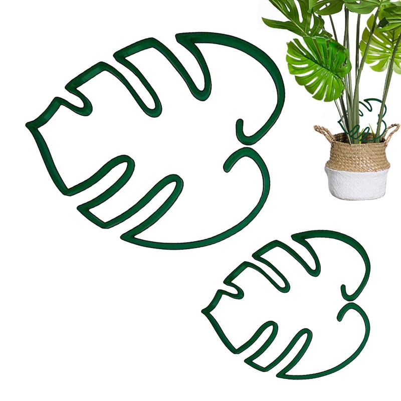 

Corrosion Resistant Flower Support Gardening Accessories Turtle Shell Plant Stand Monstera Shaped Plant Support Plant Stand Black