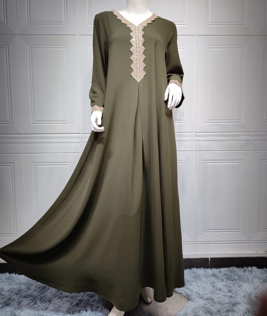 Muslimský dámský kamínkový župan