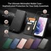 Premium PU Leather Wallet Phone Case for HONOR 600 Pro Magnetic Buckle Kickstand Shell