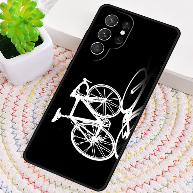 Mountain Bike Cycling Cyclist Silicone Phone Case For Samsung Galaxy Note 10 Pro S26 S25 S24 S23 S22 S21 Plus Ultra Capa Cover