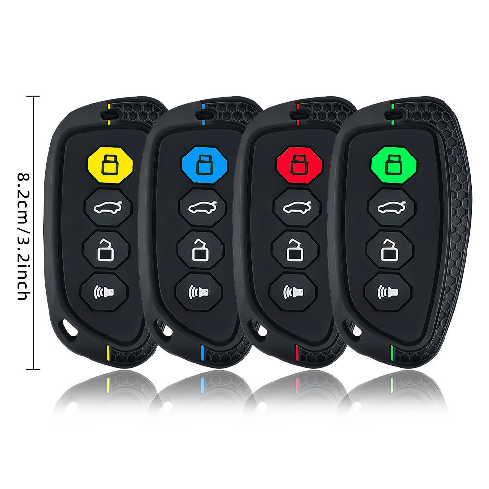 Silicone Car Key Case Cover Protection skin Shell Rubber holder for Haval Beast X Dog XY 4 Button remte Car Accessories Keychain