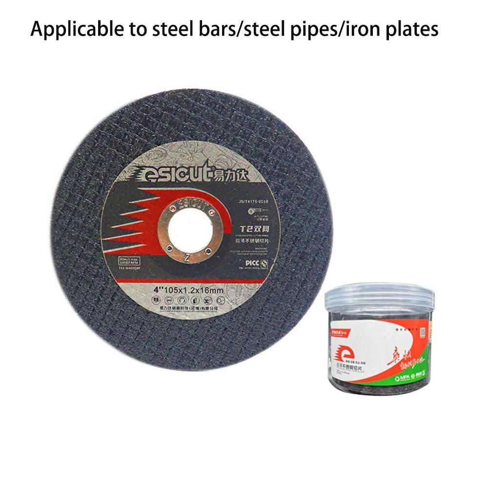 10pcs Stainless Steel Tile Cutting Discs Ultra Fine Double Mesh Angle Grinder Discs Wear-resistance Resin Metal Cutting Disc