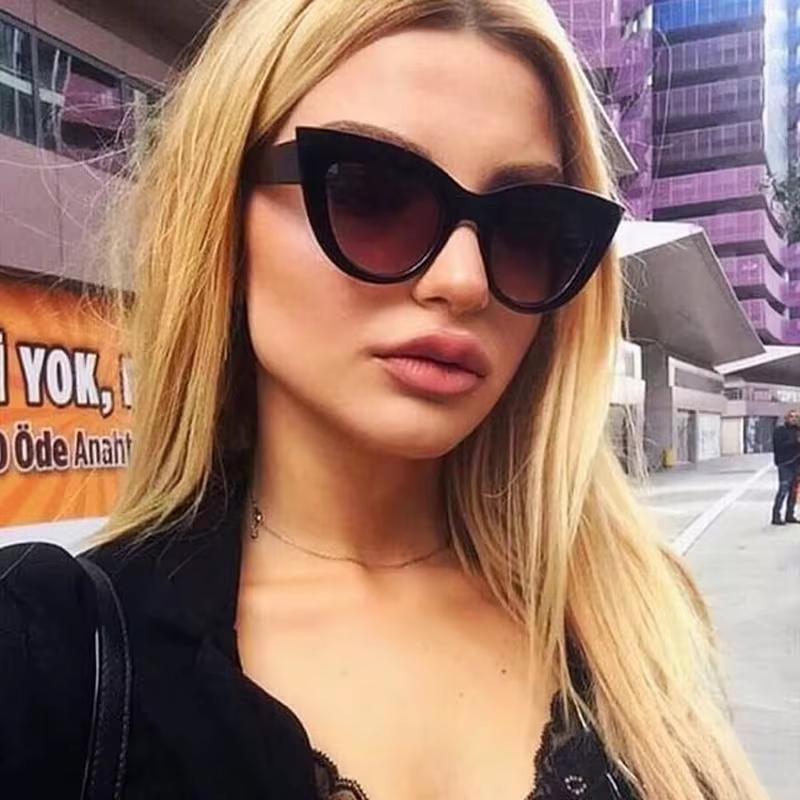Fashion Round Cat Eye Style Sunglasses Woman Luxury Brand Designer Vintage Sun Glasses Female Glasses Uv400