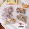 100 Pcs Child and Baby Hair Ties - Elastic, No Damage, High Elasticity Hair Bands for Small Ponytails