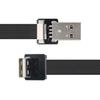 chenyang USB Flat USB Male to Male 90 Degree Down Data Ribbon Flex Extension Cable 2.0 Cable, 2.0 Angle, Transfer, Charging, Adapter, 1.0M