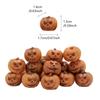 Mini Halloween Jack O'Lantern Resin Figurine Set - 20pcs with Spooky Faces for DIY Fairy Garden, Tabletop, Party Decor