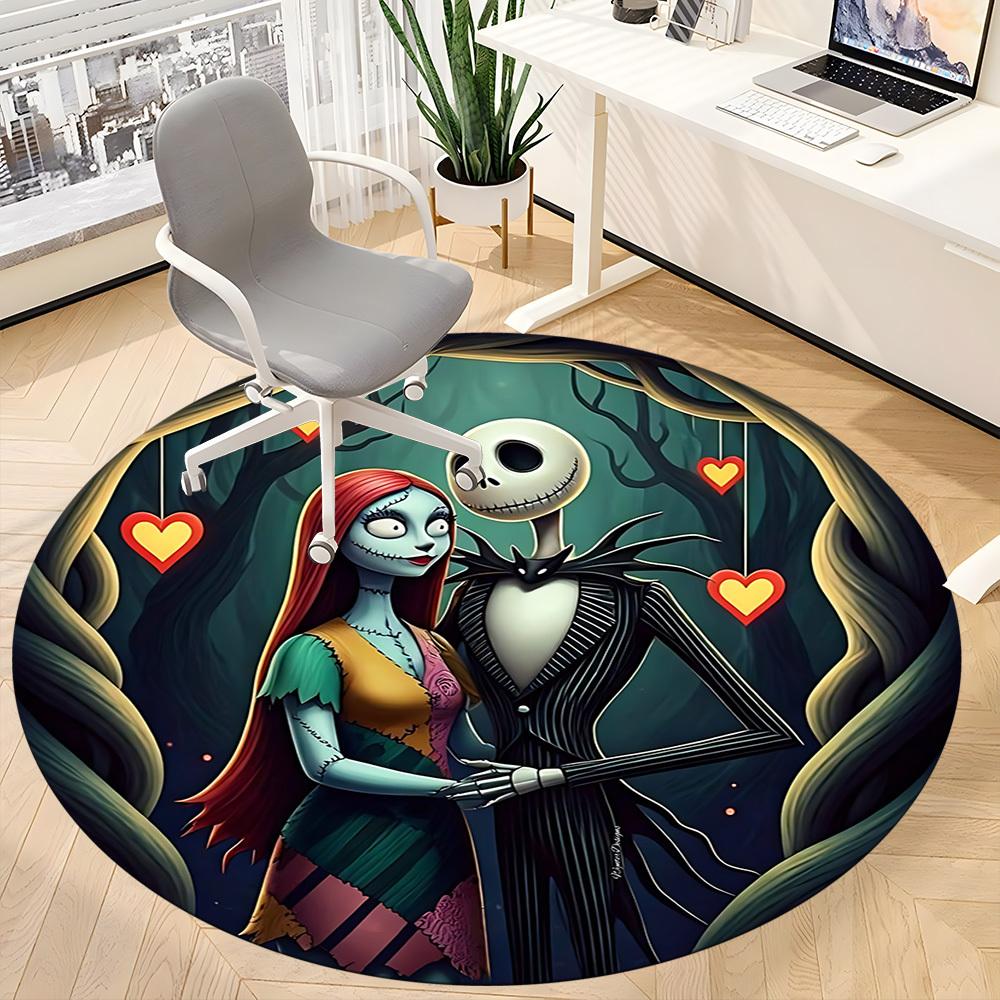 1pc Nightmare Before Christmas Chair Carpet for Office, Non-slip, Soft and Durable Office Rug, Perfect for Office yy251226033