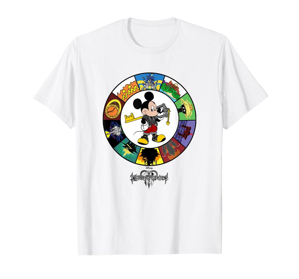 Disney Kingdom Hearts III King Mickey Key To the Kingdoms T-Shirt