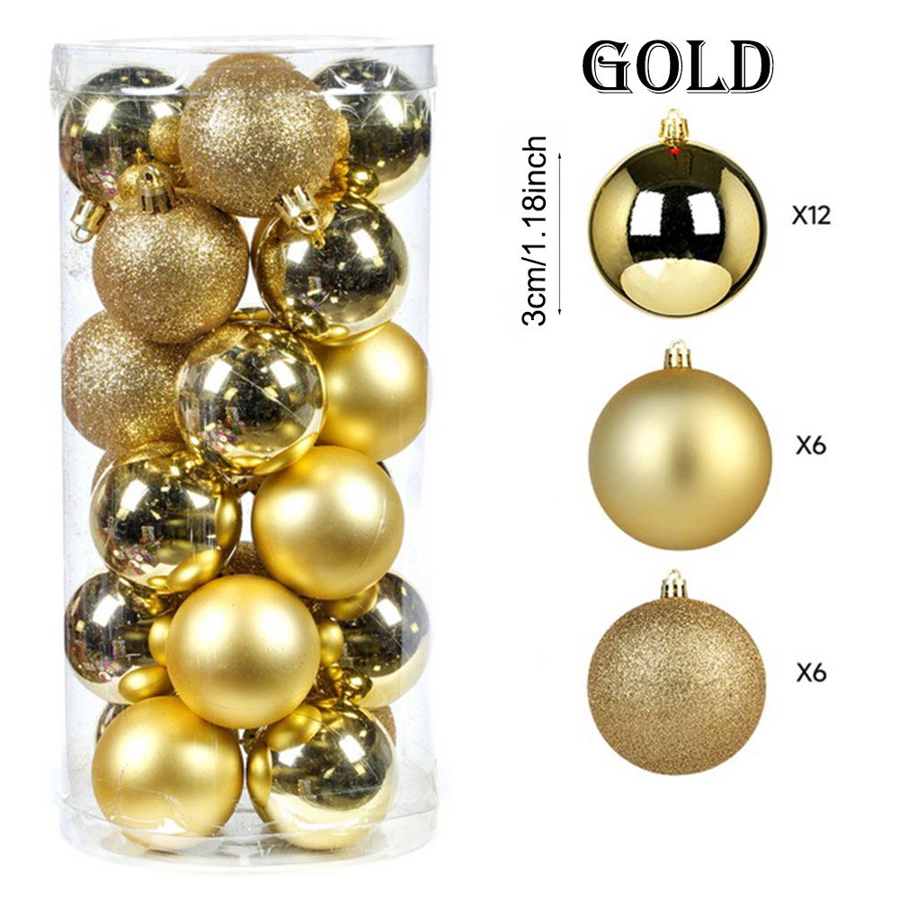 Shatterproof Xmas Tree Ball Ornaments Unbreakable Hanging Decorations for Christmas Holiday Wedding Party Decor