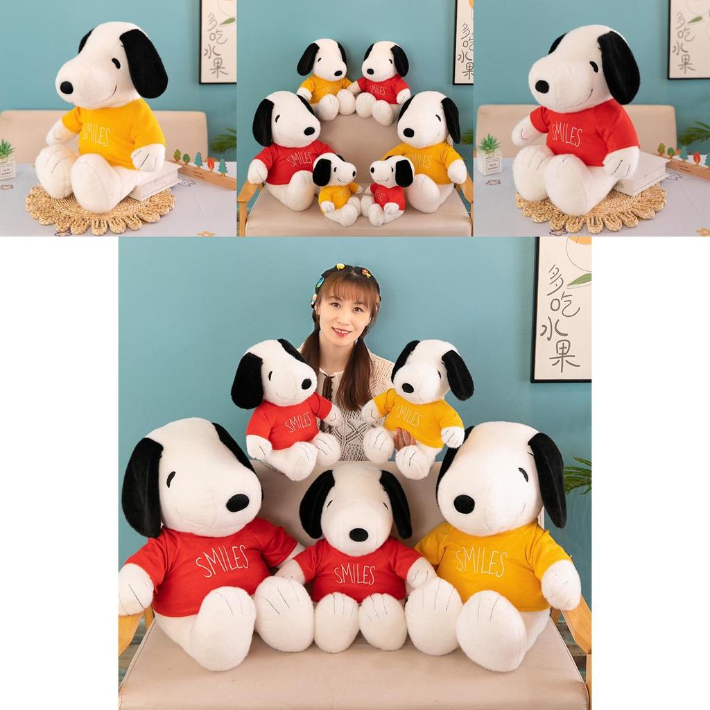Cozy Snoopy Stuffed Animal Plush Toy Brightly Colored Cartoon Dog Doll For Collectors