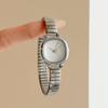 GEDI Elegant Watches for Woman Minimalist Light Blue Small Dial Quartz Ladies Watch Elastic Strap Silver Clock Girlfriend Gift