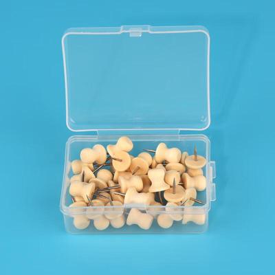 Colored Wooden Pushpins Set