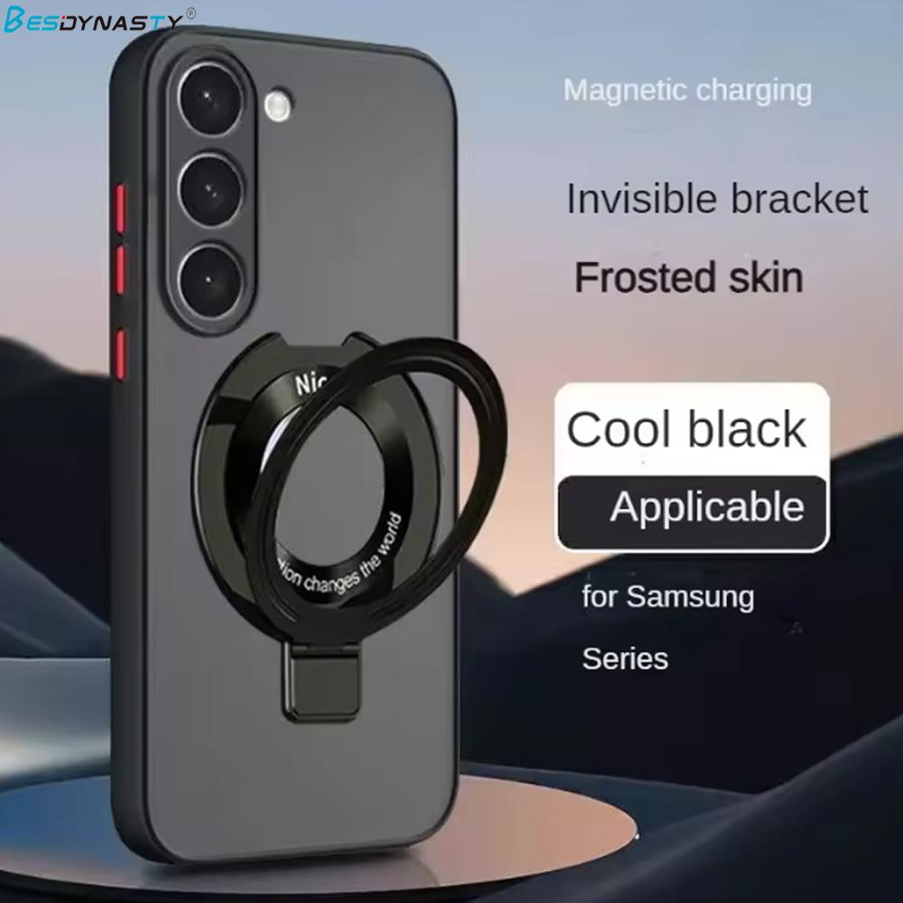 Matte Case For Samsung Galaxy S26 S24 FE S25 Ultra S23 FE S22 S21 Plus A53 A55 A54 Magnetic Wireless Charge Magsafe Cover