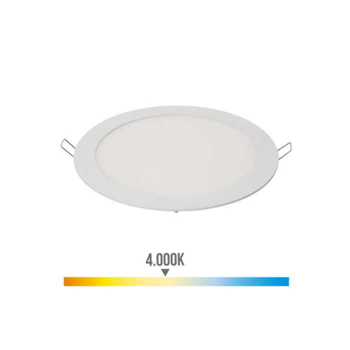 Zápustné LED svítidlo EDM - 20W - 1500lm - 4000K - Bílé - 31572