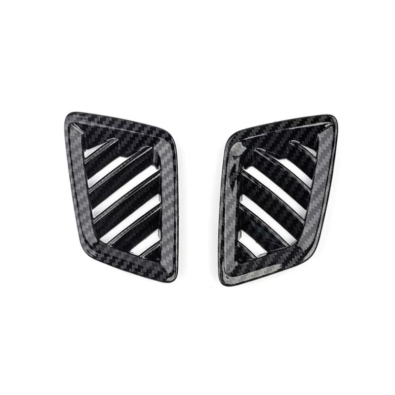 2PCS Carbon Fiber Front Upper Air Vent Outlet Cover Trim For Genesis G80 DH 2015- Car Accessories LHD LHD For Carbon
