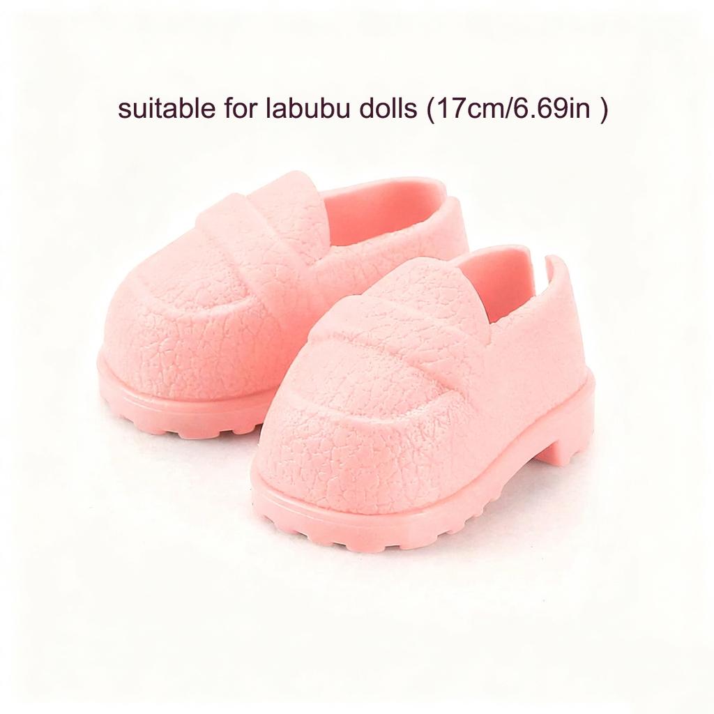 17cm/6.69in Pairs Cute Fashion Multi-Color Doll Shoes Mini Dolls Toy Clothes Accessories Dress-Up Footwear DIY 10 for Kid Friendly Entertaining Fun