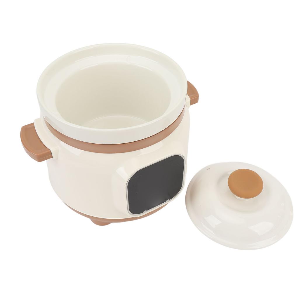 1.8L Electric Ceramic Stew Pot Full Automatic 24H Reservation 235W Multipurpose Stewing Cooker for