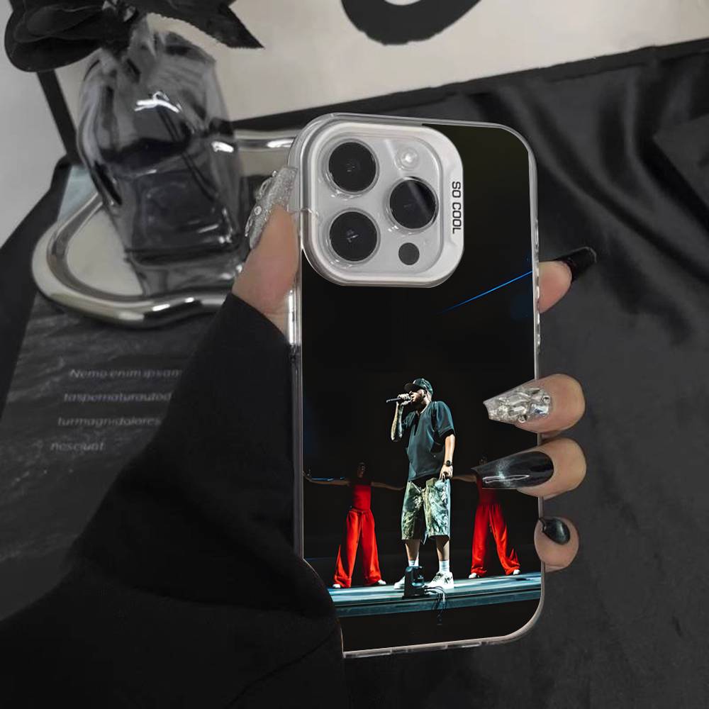 Rapper Maka Aura 2025 Tour Phone Case For iPhone 16,15,14,13,12,11,Pro,XS,Max,Plus,Mini,SE White Candy Matte Shockproof Cover