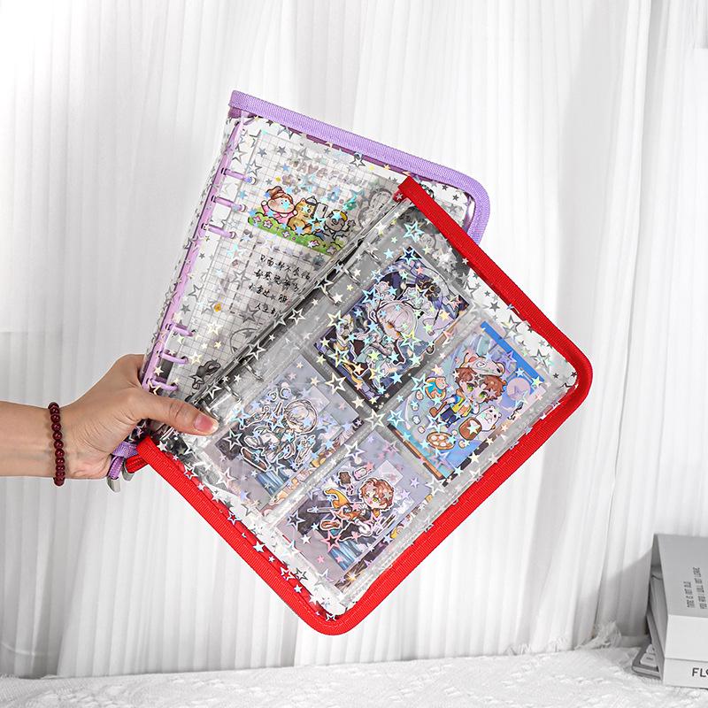 Xiaohongshu A5 Stern Ringbuch Planer Set - Bunter 6-Loch Einband