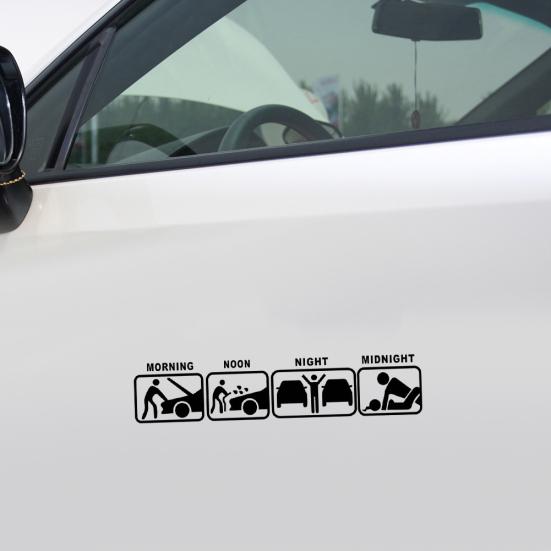 Vodotěsná samolepka na auto Legrační obrázek dopis reflexní obtisk styling dekorace
